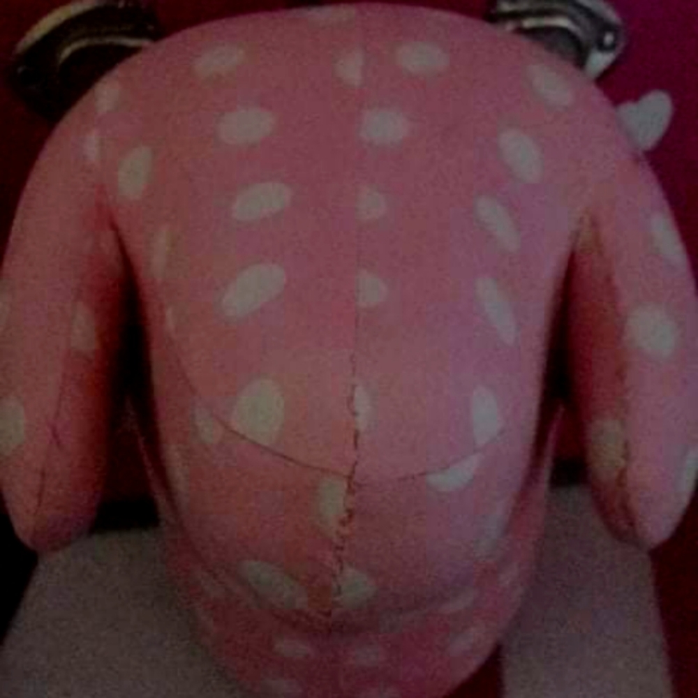 PINK VICTORIA'S SECRET DOG HEAD